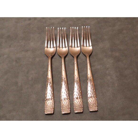 Nambe Dazzle Dinner Forks (4) Stainless 18/10 Flatware - Picture 1 of 3